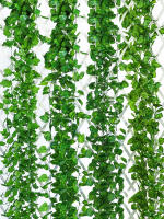Guirnalda De Hiedra Artificial De Seda 2.1M Para Decoración De Jardín Y Bodas Adorno De Pared Y Vines DIY Hojas Verdes - details 7