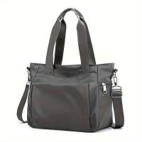 Bolso Grande Para Mujer Sencillo Y Estilizado De Tela De Nylon Ligero Y Versátil Bolso De Hombro Único Bolso Casual De Mano - details 14