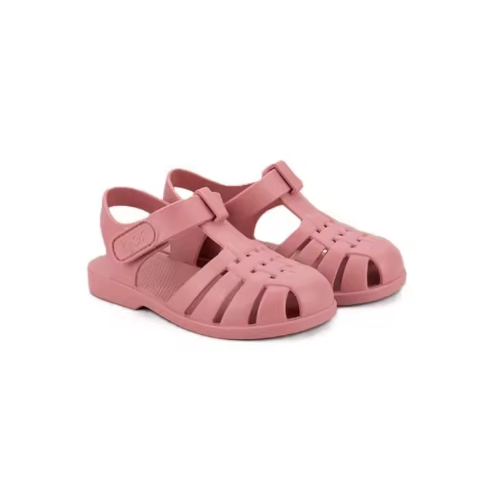Igor cangrejeras sandalias para el agua en colores amarillo vainilla y nuevo rosa con velcro mod. Clásica - 1