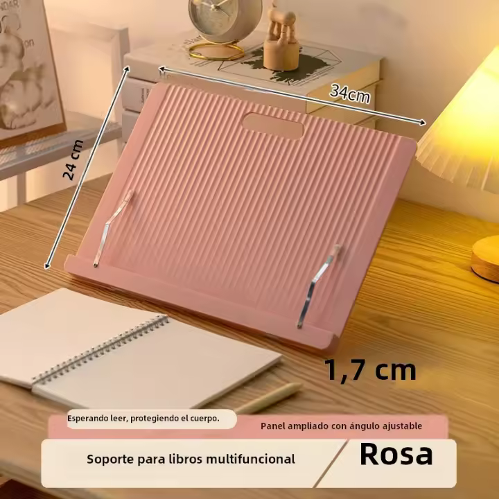 Soporte Ajustable Para Libros Portátil Plegable Organizador Para Música Y Tabla Soporte Para Lectura Con Estante De Recetas - 1