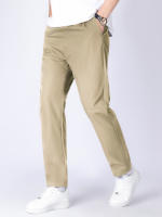 Pantalones De Verano Para Hombres Deportivos 2023 Ice Thin Straight Tube Secado Rápido Casual 9 Puntos Trousers Estudiantes Jóvenes - details 9