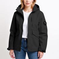 Chaqueta De Senderismo Ligera Para Mujer Color Sólido Manga Larga Suéter Con Capucha Impermeable Y Resistente Al Viento Ropa De Exterior - details 25