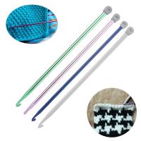 Ganchos De Tejido Tunisiano Afghan Tamaños 2.5mm-11mm Herramienta De Tejido Para Suéteres Y Bufandas Multicolor Aluminio - details 4