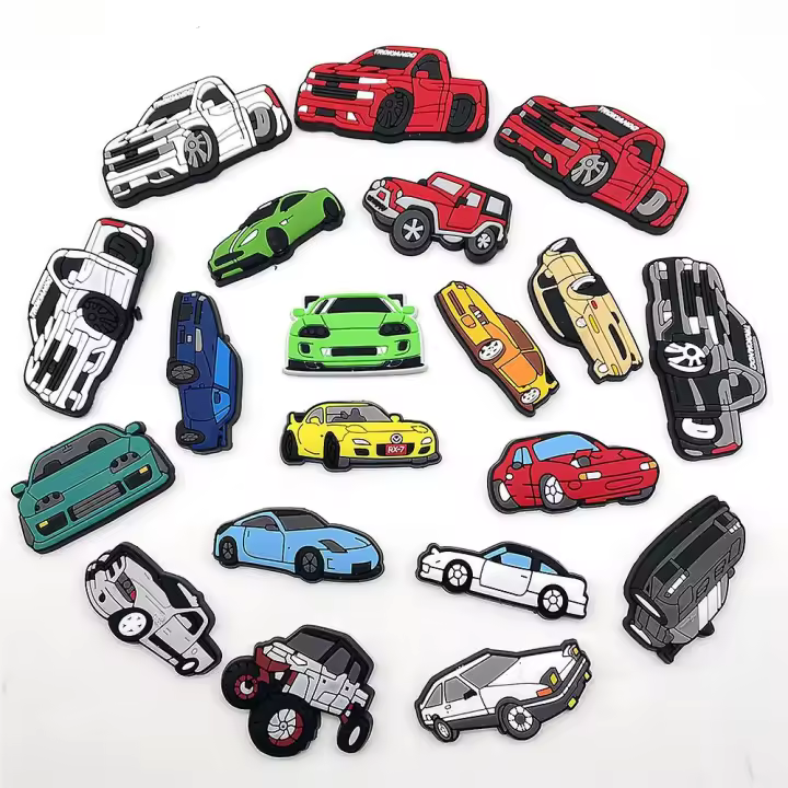 23 Pcs Car Themed Shoes Charms For Crocs Clog Sandals Decoration Accessories Gifts - 1