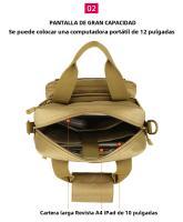 Bolsa De Hombro Táctica Para Hombres Impermeable Con Sistema Molle Para Senderismo Caza Pesca Viaje Bolsa De Pecho Deportes Camping - details 2