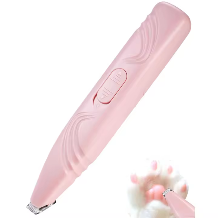 Recortador de patas de perro para el cuidado personal, cortador de pelo eléctrico inalámbrico para mascotas pequeñas (rosa) - 1