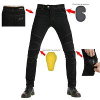 Jeans De Motociclista Para Hombre Con Bordado Y Protección De Rodilla Pantalones Motocross Con Cinturón Equipamiento Protector - details 4