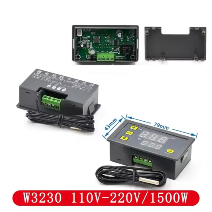 Termostato precision W3230 control temperatura  programable incubadora 220v - 1