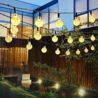 BIT Guirnalda de luces Solares para Exterior, guirnaldas de luces impermeables de 50 LED, Guirnalda Guinguette de 8 Modos de Luz, para interior/exterior, Jardín, Terraza, balcón, Boda, Fiesta - details 2