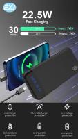 EXJ-Power Bank 20000mAh 22.5W Carga Rápida con Pantalla Digital Batería Externa Portátil Cargador de Energía para iPhone16 Pro, 15, 14, 13, iPad/Google/Samsung - details 2