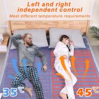 Manta eléctrica de franela 180x150cm con ajuste inteligente de temperatura, interruptor temporizador inteligente, control dual para dos personas - details 1