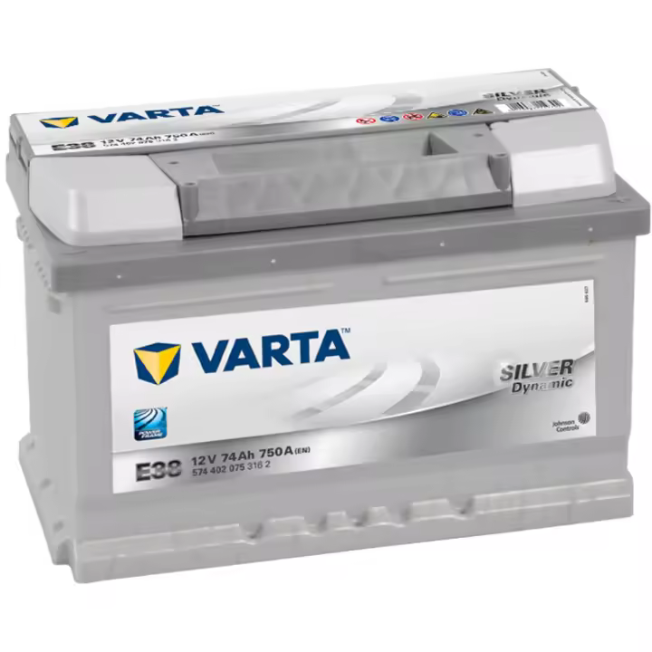 Batería Varta E38 Silver Dynamic 12V 74Ah 750A - Rendimiento Óptimo para Vehículos de Alta Exigencia - 1