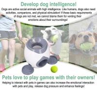 Lanzador Automático De Bolas De Tenis Con Alimentador Para Perros Juguete Interactivo Divertido Juego De Premio Para Entrenamiento De Perros Y Gatos - details 5