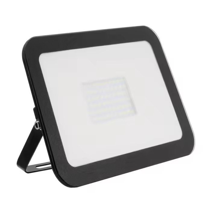 Ledkia Foco Proyector LED 50W 120lm/W IP65 Slim Cristal Negro - 1