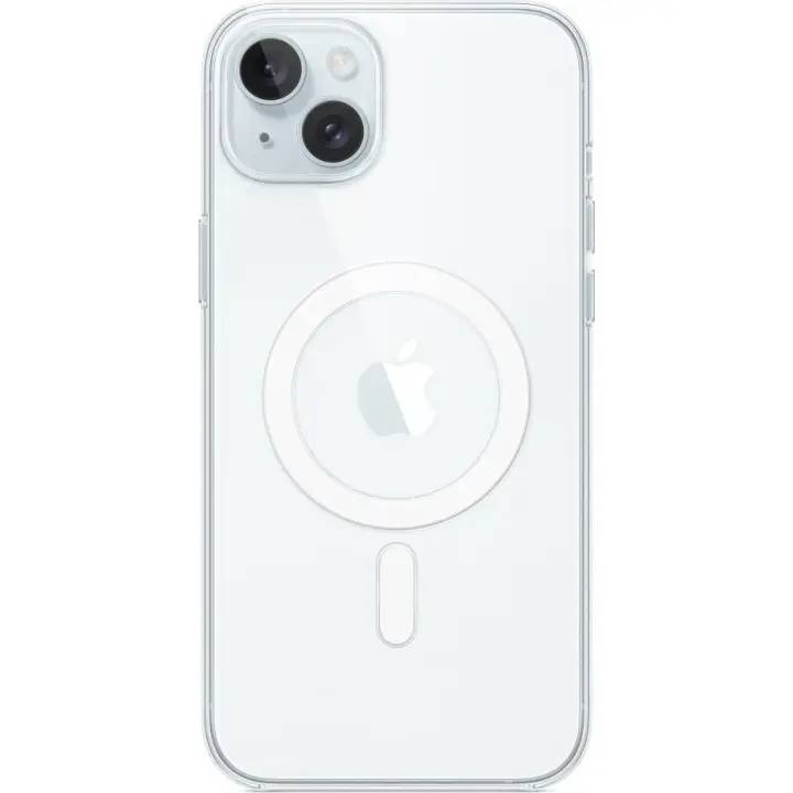 Funda original Apple silicona con MagSafe para Apple iPhone 15 Plus transparente - 1