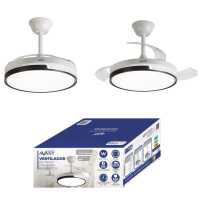 AVANT VENTILADOR DE TECHO CON LUZ 36/91D Chica - ASPAS RETRACTILES - MOTOR 30W Y LED 36W - 3 TEMP - 6VELOCIDADES -CONTROL POR APP - 3 COLORES LUZ CALIDA,NEUTRA,FRIA - Bajo consumo Temporizador 2/4H CALIDAD GARANTIZADA - details 0