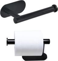 Portarrollos de Papel higiénico que no se requiere Portarrollos de Papel higiénico para Cocina y baño Portarrollos de Papel higiénico Negro (Negro) - details 1
