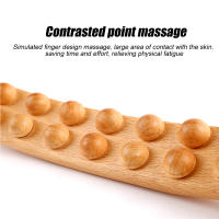 Rodillo De Masaje Lymphático De Madera Para Terapia Y Eliminación De Celulitis Herramienta De Drenaje Linfático Para Cuello Espalda Cintura Piernas - details 11