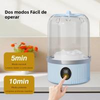 Mini Lavadora Portátil Pequeña Máquina De Lavar Ropa Herramienta De Limpieza Automática Con Deshidratación Cesta De Lavandería Para El Hogar - details 14
