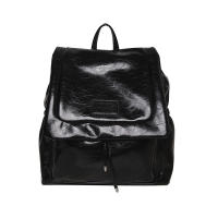 Bolso tipo mochila para el hombro con colgante, moderno, sencillo, informal y de gran capacidad para mujer, con textura y estilo. - details 0