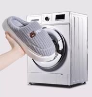 Pantuflas De Algodón Para Padres E Hijos Invierno Calor Interior Dibujos Animados Oso Suave Y Delicado Pantuflas De Poliéster Para Adultos - details 3