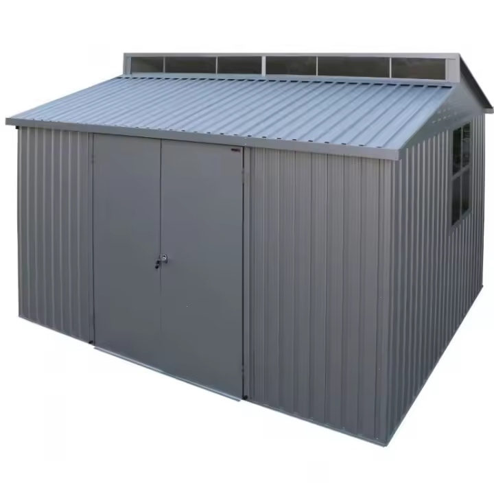 Casa de aluminio Alu 10 'x 8' Duramax 323x243x235 cm color gris - 1