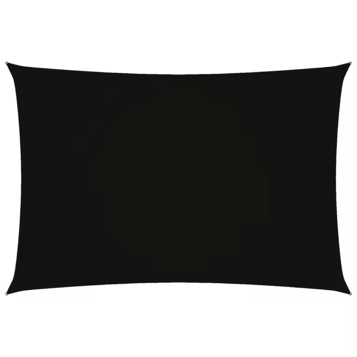 Toldo de Vela Lienzo rectangular Oxford Negro 2,5x4,5 m - 1