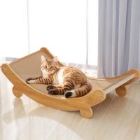 Silla De Descanso Para Gato Extra Grande Nido De Mascota Cama De Sisal Para Gatos Que No Descarta Polvo Tres Rondas De Pecho Madera Sofá Para Gatos - details 0