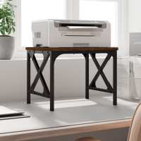vidaXL Soporte de Impresora Estante Organizador Madera Ingeniería Roble Sonoma Color Gris sonoma,  Marrón roble,  Negro y mas - details 1