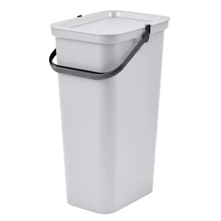 Tontarelli Papelera MODA con Asa 40L Grafito - Diseño Moderno - 1