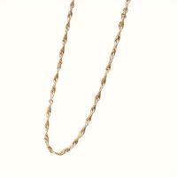 Collar De Acero Inoxidable Plateado En Oro Para Mujer Estilo Sencillo Cadena Del Pecho Joyería Femenina - details 3