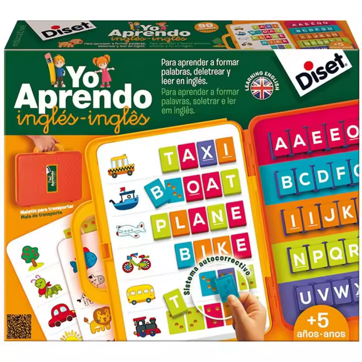 Diset - Yo aprendo inglés. Maletín para aprender a formar palabras, deletrear y leer en inglés. - 1