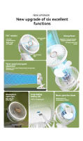 Ventilador De Mano Con Luz De Noche Para Dormitorio Estudiante Y Escritorio De Oficina Clip-on USB Recargable Pequeño Ventilador De Techo - details 1