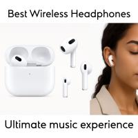 Auriculares inalámbricos Bluetooth estilo AirPods 3 con estuche de carga por cable, sonido HD, micrófono integrado, cancelación de ruido, diseño ergonómico, resistentes al agua, compatibles con iPhone y Android, batería de larga duración 5H, no original - details 3