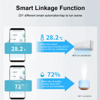 Sensor De Temperatura Y Humedad Inteligente ONENUO Tuya Compatible Con Alexa Monitorización Remota a Través De APP SmartLife Negro - details 3