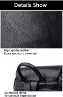 Mochila Para Mujer 2022 Nueva De Cuero Suave De Alta Calidad Banda De Hombro Arco Gran Capacidad Para Viajes Y Escuela Color Negro - details 19