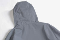 Chaqueta Reflectante Nocturna Para Hombres Con Capucha Y Cierre De Cremallera Impermeable Y Doble Tela Windbreaker Estilo Hip Hop Coreano - details 7
