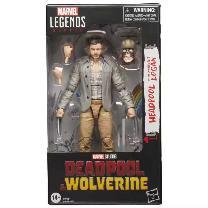 Figura Headpool with Marvels Logan - Deadpool & Wolverine Marvel Legends Series 15cmFigura  Coleccionable - Idea de Regalo- Mercancia Oficial - Juguetes para Niños y Adultos - Movies Fans - Muñeco para Coleccionistas y Exposición - 1