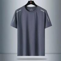 Camiseta De Hombre Para Verano En Seda De Hielo Con Manga Corta Secado Rápido Malla Deporte Fitness Top Casual Transpirable Ligera Y Moisture Wicking - details 14