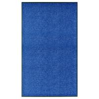 vidaXL Felpudo Lavable 90x150 cm Alfombra Entrada Pasillo Casa Puerta Color Azul,  cyan,  Crema y mas - details 0