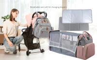 Mochilas de Pañales para Bebés y niños,plegable, Organizer de mochila para pañales de cuna multifunctional with cambiador de pañales - details 0