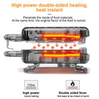 Mini Horno Eléctrico Multifuncional Para Galletas Y Sándwiches Antiadherente Para Desayuno En Casa Máquina De Hornear Postres - details 2