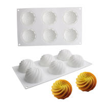 Molde De Galletas De Silicona En Forma De Espiral De Diamante Y Cactus Para Hornear Postres Y Hacer Mantequilla De Maní Herramientas De Cocina Para Hornear Velas Y Jabón DIY - details 12