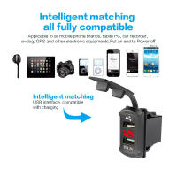Cargador De Coche PD QC 48W Adaptador Automóvil Impermeable Y Anti-Polvo 12-24V Con Dos Puertos USB Para iPhone Xiaomi Samsung - details 3