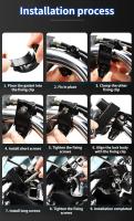 Cerradura De Anillo De Fijación Para Casco De Motocicleta Universal 22-28mm Anti-Robo Para Bicicletas Moto Scooters Casco Fixing Ring Black - details 5