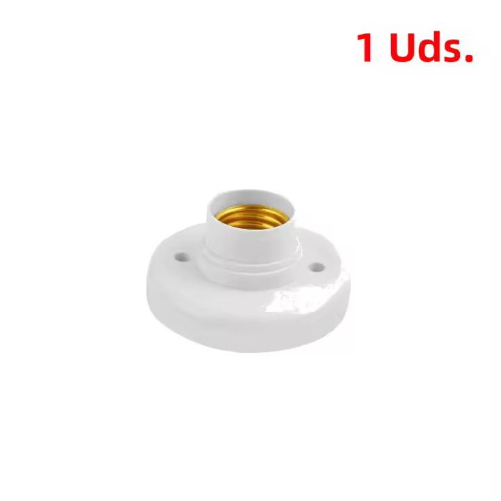 Soporte De Bombilla E27 1-10PCS Base De Luz Blanca Para Ceilinador Adaptador De Soporte De Bombilla 220V Material Plástico - 1