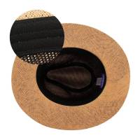 Kebedo Moda Sombrero de Paja Panamá de Verano Plegable UPF 50, Gorro Hombre, Mujer de Playa, Sombrero Unisex para el Sol, Playa, Viaje, Fiesta, Piscina, Fedora de ala Ancha Marrón Talla única ajustable 58-59CM - details 3