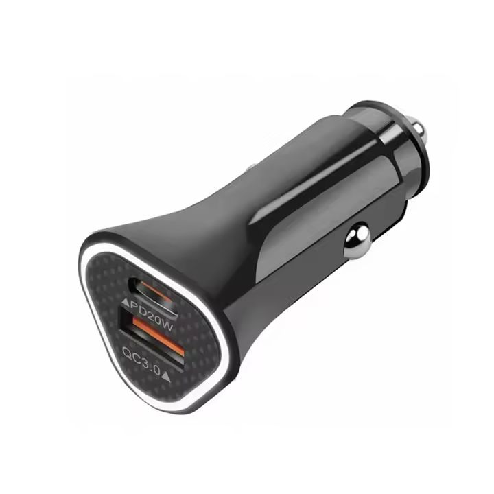 DAM. Cargador USB para coche PD 18W 3x3x6cm - 1