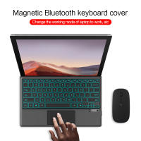 Teclado Bluetooth HUWEI Para Surface pro 3/4/5/6/7 Con Trackpad Magnético Soporte Para Ruso Árabe Coreano Español Portugués Francés - details 1