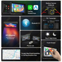 Reproductor Multimedia Para Coche Universal 7 Pulgadas Con Pantalla Táctil CarPlay Y Android Auto Para VW Nissan Toyota Kia Soporte De Memoria Micro SD Hasta 128GB - details 3